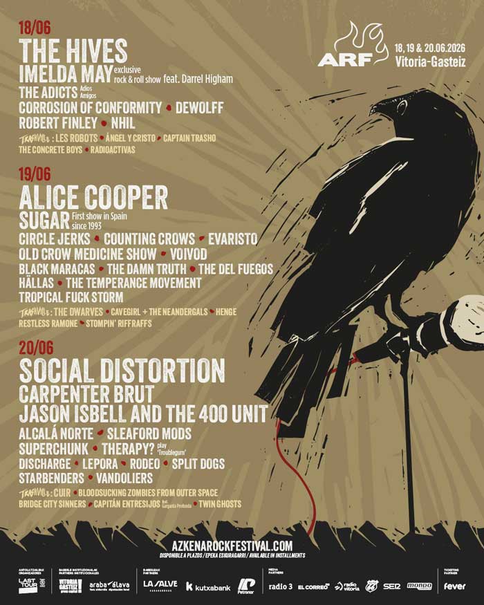 Azkena Rock Festival Cartel por días edición 2026