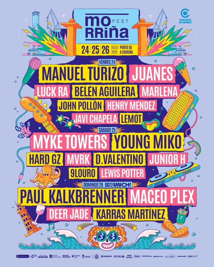 Morriña Festival Cartel por días edición 2026