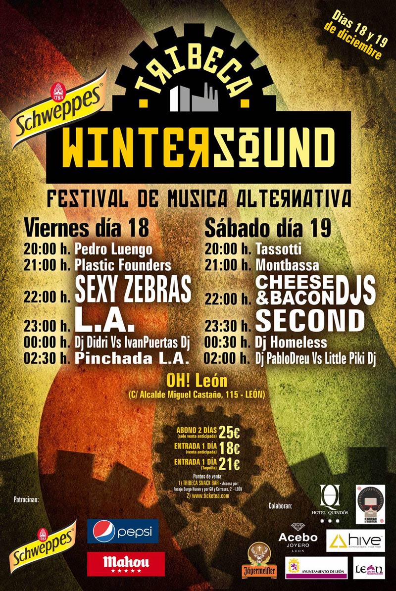 Cartel de la primera edición del Tribeca Wintersound en León