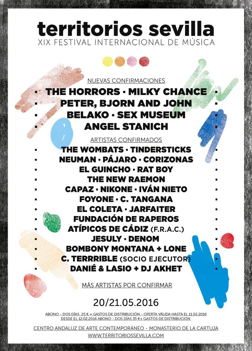 Cartel provisional del Territorios Sevilla 2016