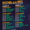 Festival de les Arts Cartel con horarios edición 2016 / 3
