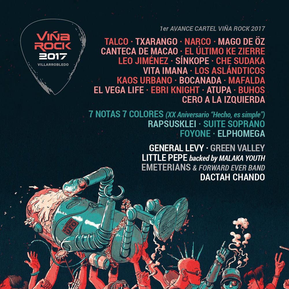 Primer avance del cartel del Festival Viña Rock 2017