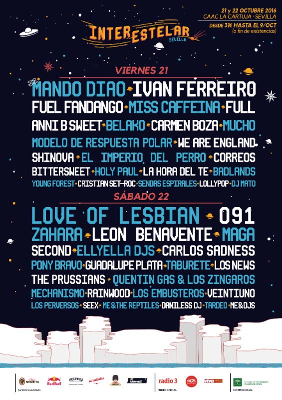 Cartel primera edición del Festival Interestelar Sevilla