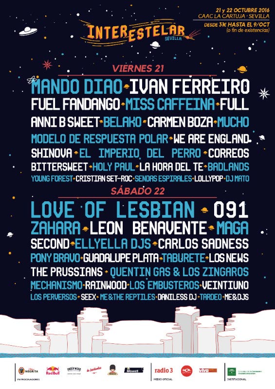 Cartel primera edición del Festival Interestelar Sevilla