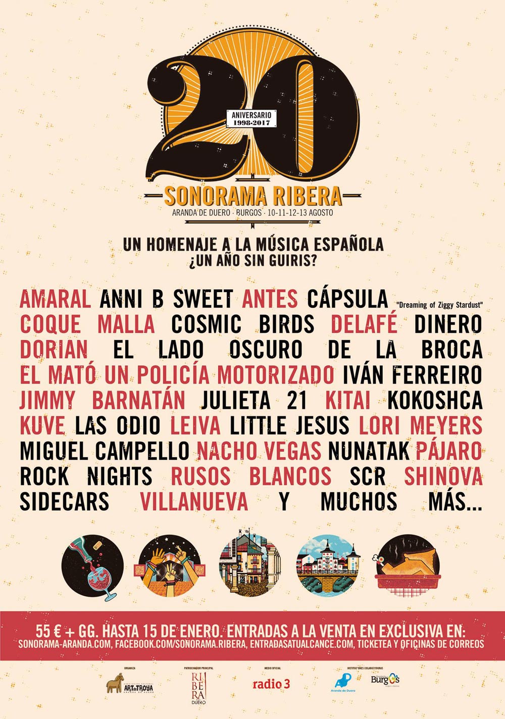 Primer avance del Sonorama 2017