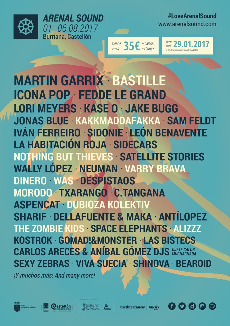 Arenal Sound Cartel edición 2017 / a 23 de enero