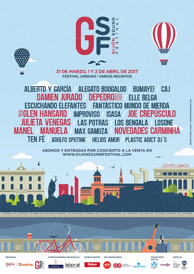 Gijón Sound Festival Cartel edición 2017