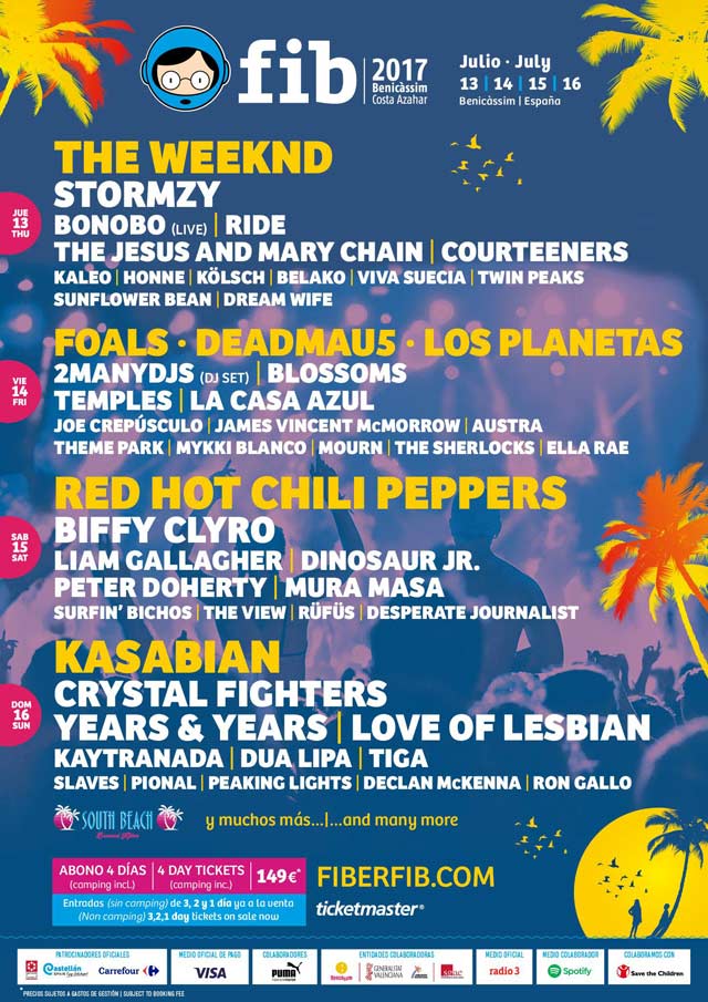 FIB Cartel por días edición 2017