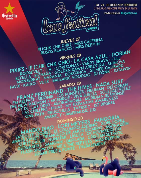 Low Festival Cartel por días edición 2017