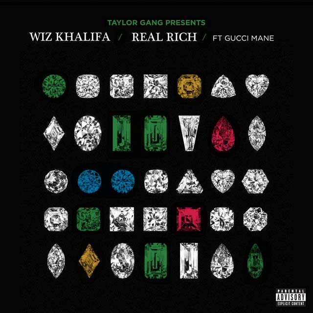 Wiz Khalifa con Gucci Mane: Real rich - portada