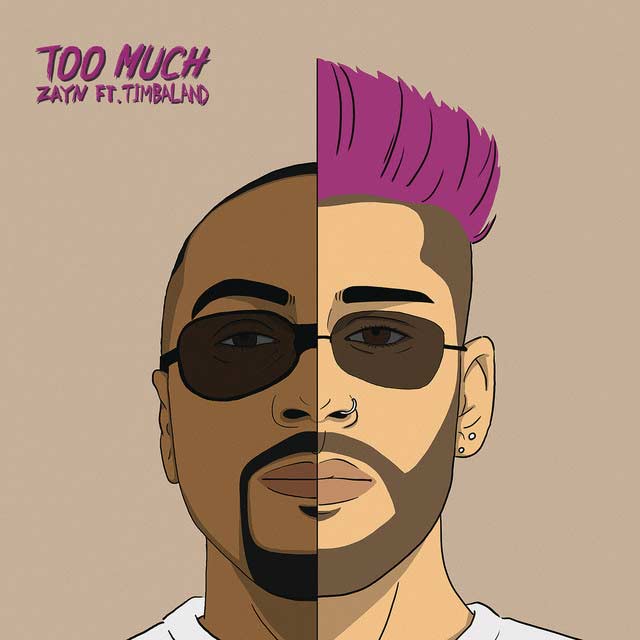 Zayn con Timbaland: Too much - portada