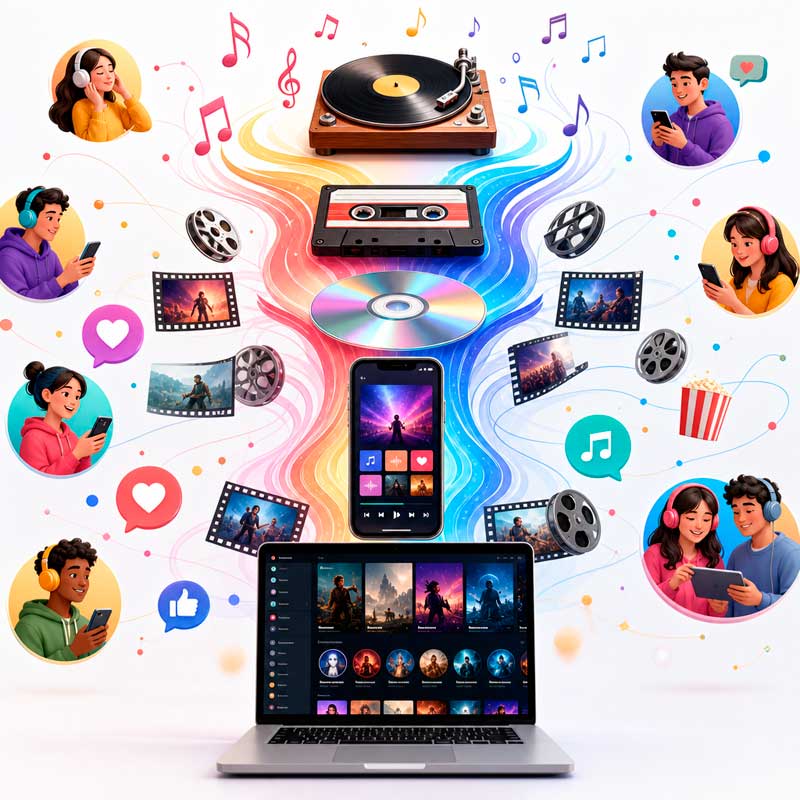 Evolución consumo música