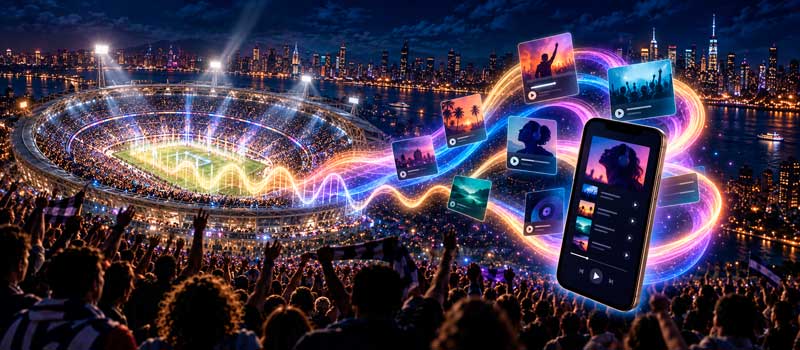 Del estadio a Spotify