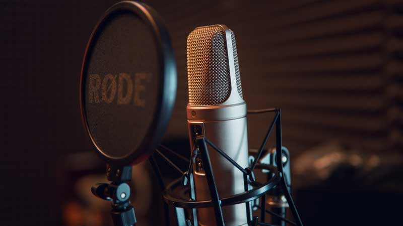 Micrófono grabación musical