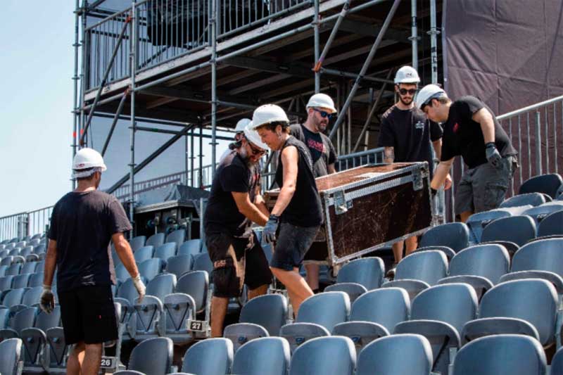 Staff de montaje y desmontaje