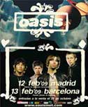 Oasis en Madrid y Barcelona