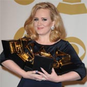 Adele gran triunfadora en la 54 edición de los Grammy