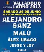 Cartel del Festival Valladolid Latino 2013