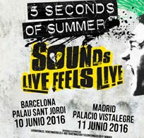 Conciertos de 5 seconds of summer en Barcelona y Madrid
