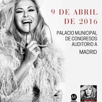 Anastacia en concierto en Barna y Madrid en abril de 2016