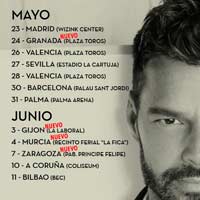 Cambios en las fechas de la gira de Ricky Martin en España