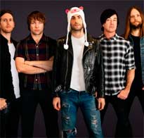 Maroon 5 de promoción en el metro de Nueva York