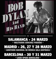 Gira española de Bob Dylan en marzo de 2018