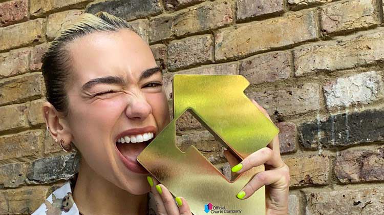 Dua Lipa nº1 en discos en Reino Unido con 'Future nostalgia'