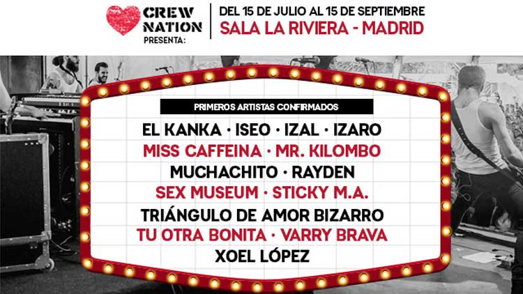 Ciclo de conciertos Crew Nation Presenta