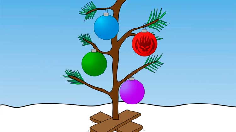 Extracto de la portada de la versión de 'Christmas (Baby please come home)' por The Offspring