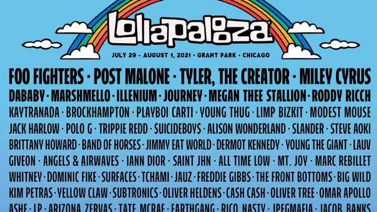 Cartel de Lollapalooza Chicago 2021