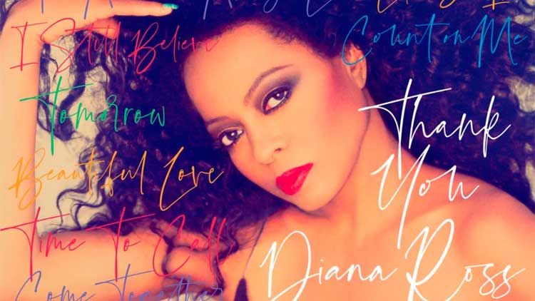 Detalle de la portada del álbum 'Thank you' de Diana Ross