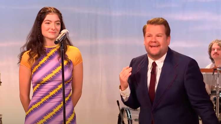 Lorde con 'Solar power' en The Late Late Show with James Corden