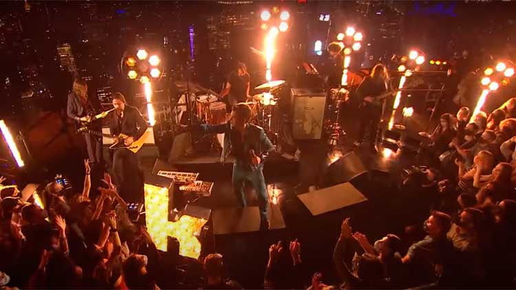 The Killers en Top of The Rock para The Tonight Show starring Jimmy Fallon