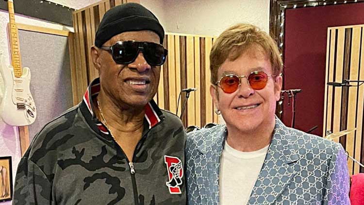 Stevie Wonder con Elton John