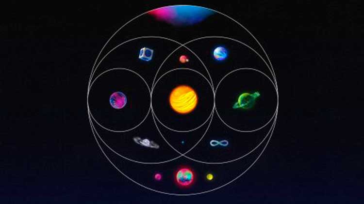 Detalle de la portada del disco 'Music of the spheres' de Coldplay