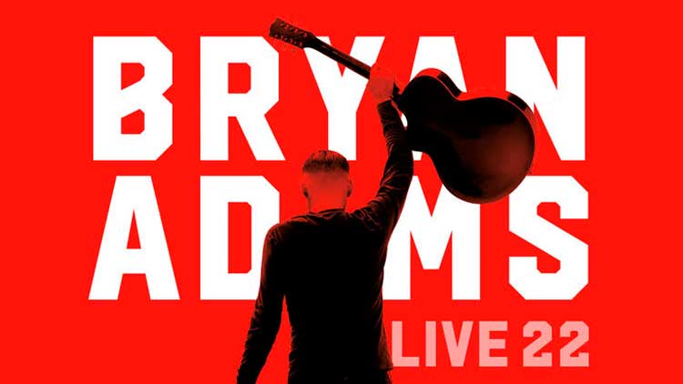 Bryan Adams en el cartel de la gira 'Live 22'