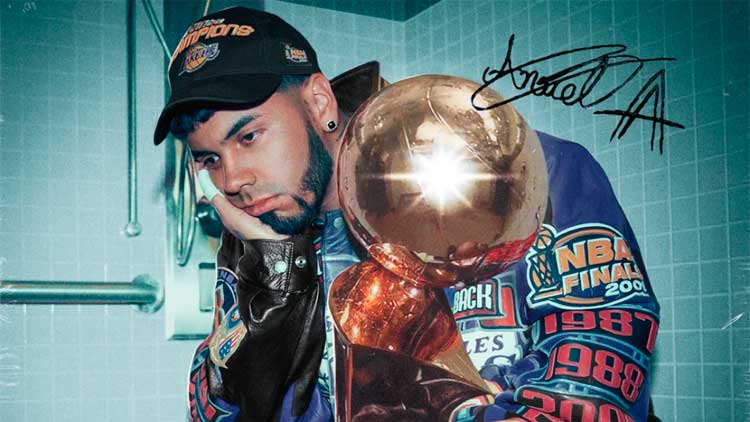 Detalle de la portada de 'Las leyendas nunca mueren' de Anuel AA
