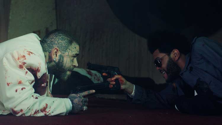 Post Malone junto a The Weeknd en el videoclip de 'One right now'
