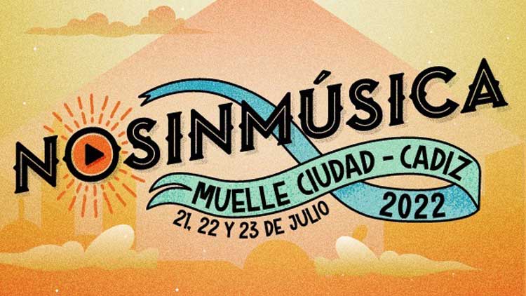 Cartel del NoSinMúsica Festival 2022 en Cádiz