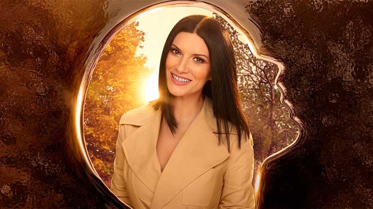 Laura Pausini en el cartel de su película 'Un placer conocerte'