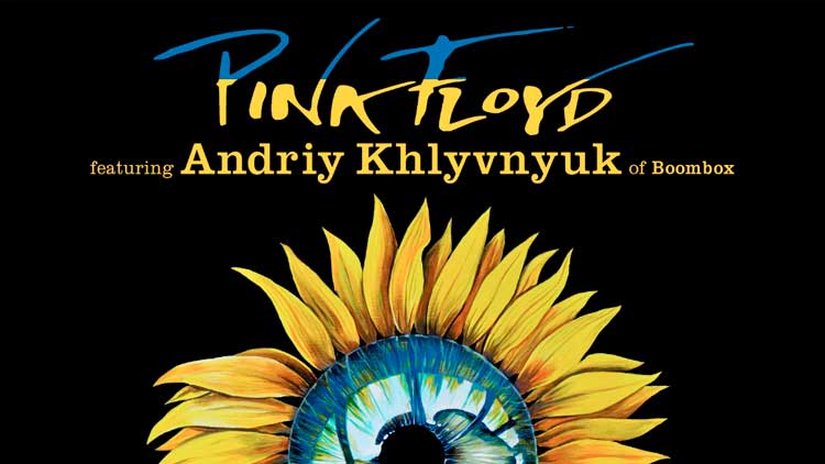 Detalle de la portada de 'Hey, hey, rise up!' de Pink Floyd con Andriy Khlyvnyuk