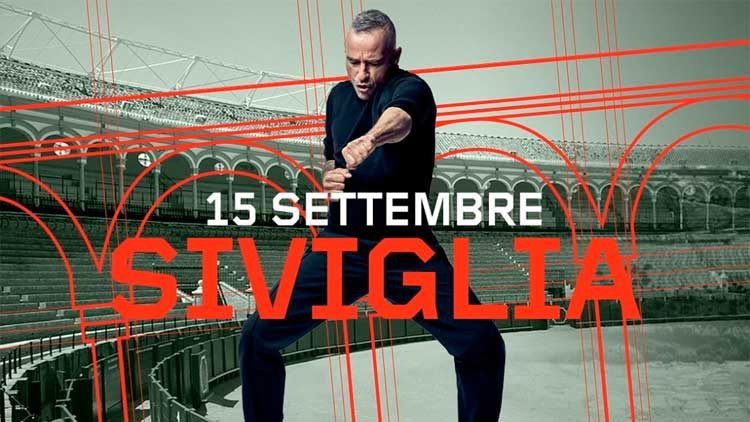 Eros Ramazzotti en la promo de su concierto en Sevilla del 15 de septiembre de 2022