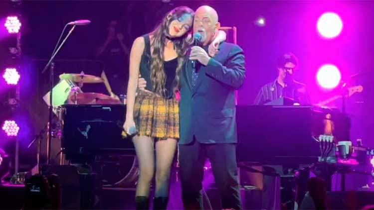 Olivia Rodrigo invitada en un concierto de Billy Joel en Nueva York el 24 de agosto de 2022