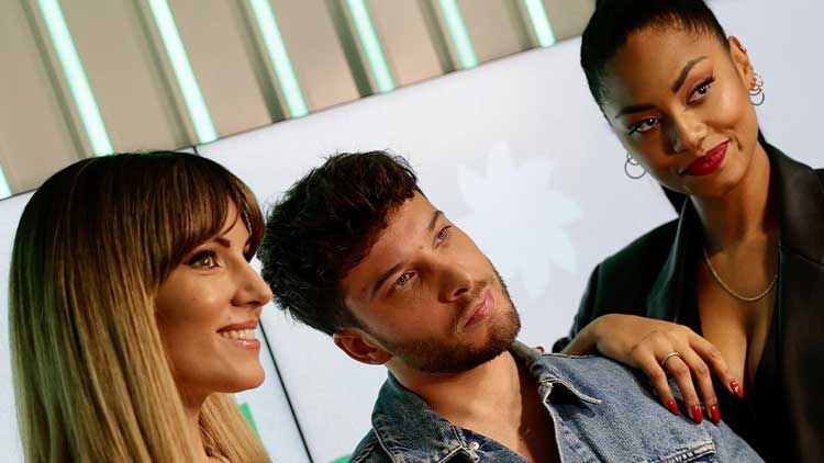 Edurne, Blas Cantó y Nia Correia, presentadoras y ganador de un Premio Dial 2023