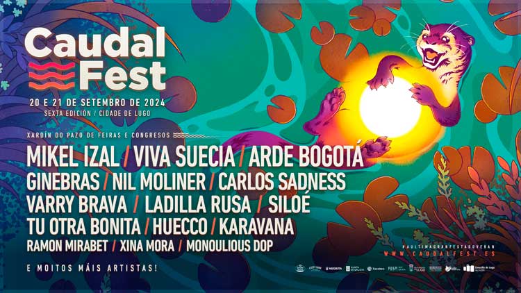 Cartel por días de Caudal Fest 2024