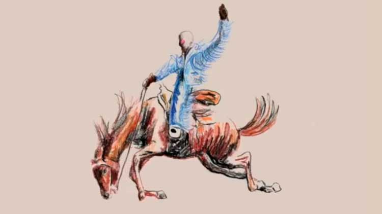 Detalle de la portada del álbum 'Nadie sabe lo que va a pasar mañana' de Bad Bunny