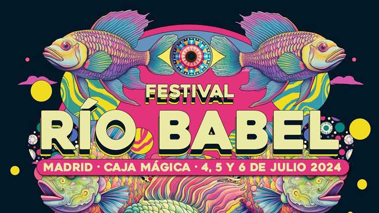 Cartel por días de Festival Río Babel 2024
