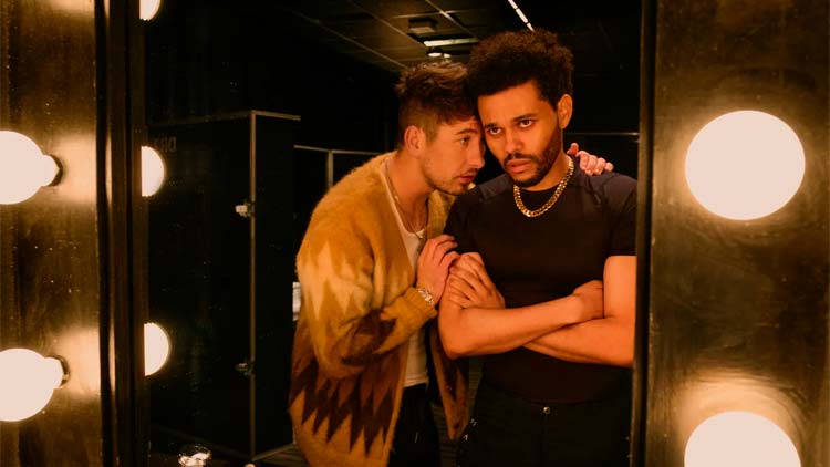 Barry Keoghan como Lee y Abel 'The Weeknd' Tesfaye como Abel en la película 'Hurry up tomorrow'