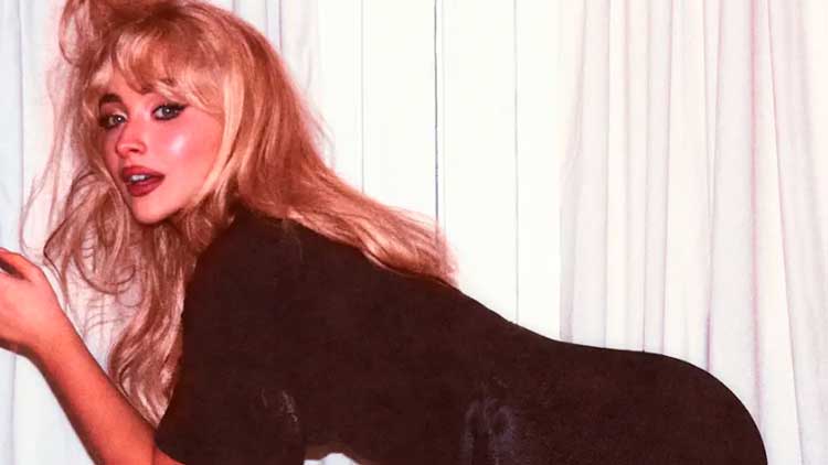 Sabrina Carpenter en la portada de su séptimo álbum de estudio 'Man's best friend'